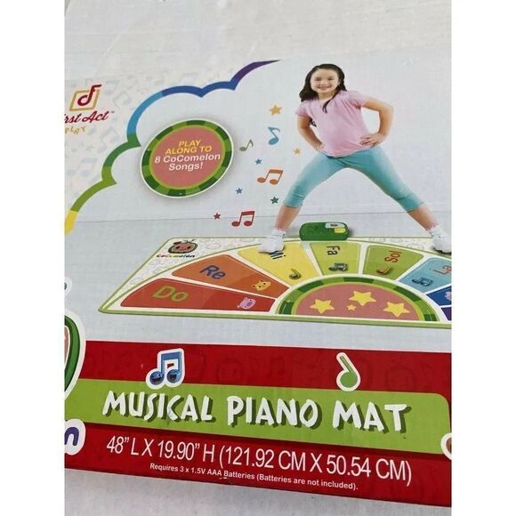 Cocomelon Musical Piano Mat 8 Songs 4 Feet Long Follow Me Memory Game NEW - Picture 3 of 12